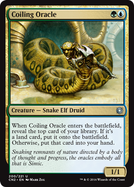Coiling Oracle (Conspiracy: Take the Crown) Near Mint Foil
