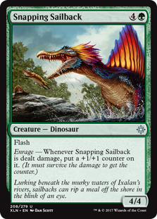 Snapping Sailback (Ixalan) Near Mint Foil