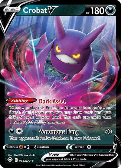 Crobat V (Shining Fates) Light Play Holofoil