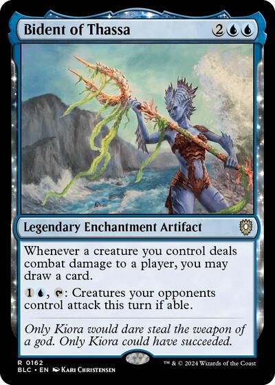 Bident of Thassa (Commander: Bloomburrow) Light Play
