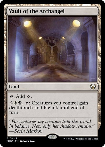 Vault of the Archangel (Commander: March of the Machine) Near Mint