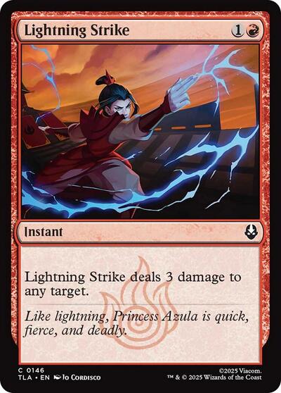Lightning Strike (Avatar: The Last Airbender) Near Mint Foil