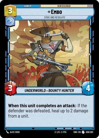 Embo Stoic and Resolute (Shadows of the Galaxy) Near Mint Foil