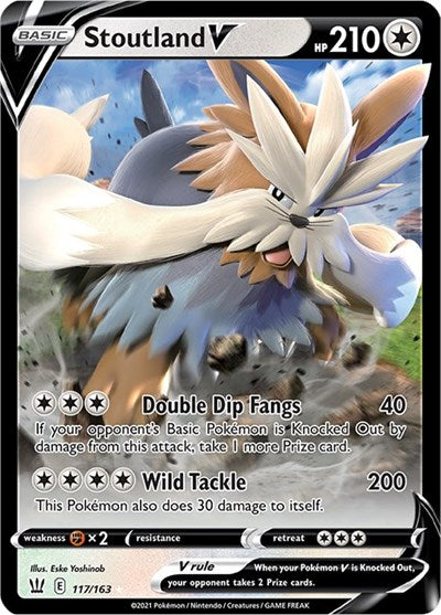 Stoutland V (SWSH05: Battle Styles) Light Play Holofoil