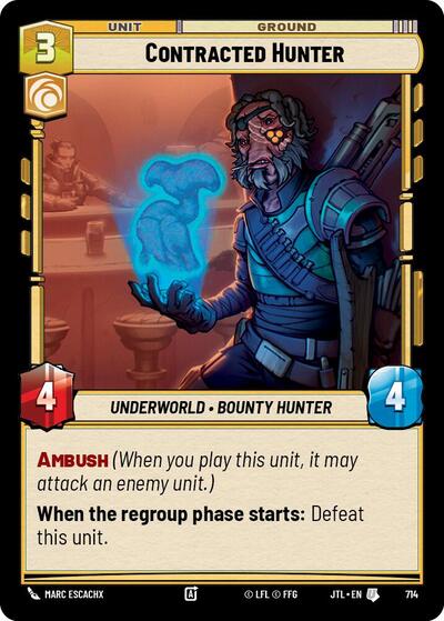 Contracted Hunter (Foil) (Jump to Lightspeed) Near Mint Foil