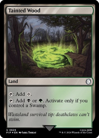 Tainted Wood (Surge Foil) (Universes Beyond: Fallout) Near Mint Foil