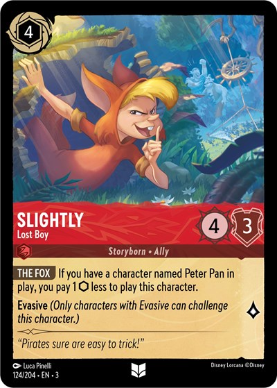 Slightly - Lost Boy (Into the Inklands) Near Mint Cold Foil