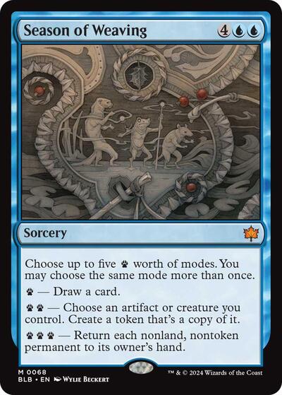 Season of Weaving (Bloomburrow) Light Play Foil