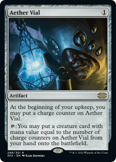 Aether Vial (Double Masters 2022) Medium Play Foil