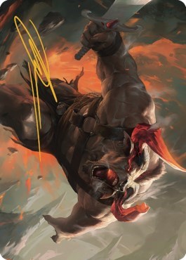 Furious Bellow Art Card  Gold Stamped Signature|0|0|0.00