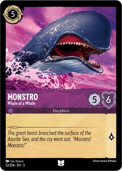 Monstro - Whale of a Whale (Shimmering Skies) Near Mint Cold Foil