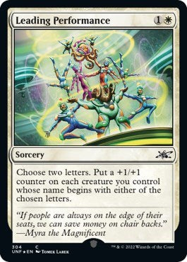 Leading Performance (Galaxy Foil) (Unfinity) Near Mint Foil