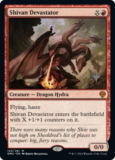 Shivan Devastator (Promo Pack: Dominaria United) Light Play