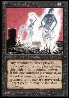 Animate Dead (Alpha) Damaged / Poor
