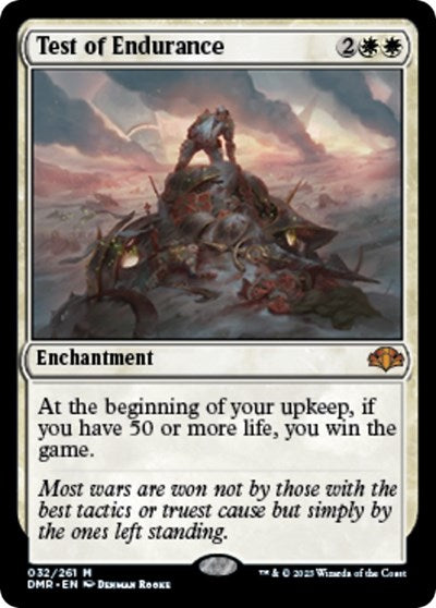 Test of Endurance (Dominaria Remastered) Light Play