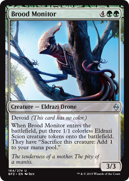 Brood Monitor (Battle for Zendikar) Heavy Play Foil
