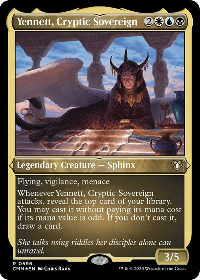 Yennett, Cryptic Sovereign (Foil Etched) (Commander Masters) Light Play Foil