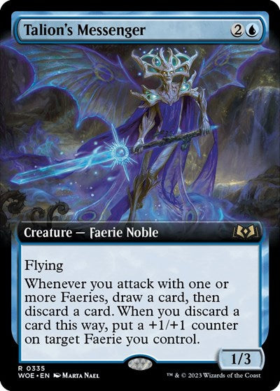 Talion's Messenger (Extended Art) (Wilds of Eldraine) Damaged / Poor
