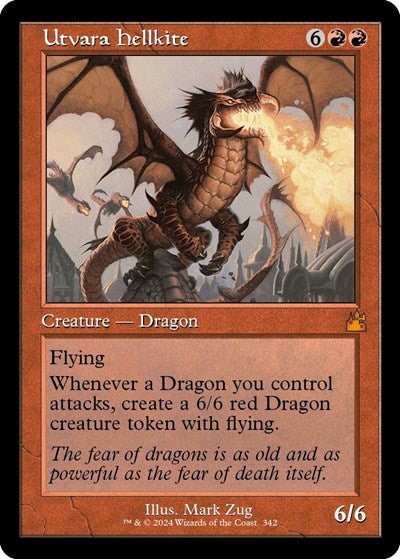 Utvara Hellkite (Retro Frame) (Ravnica Remastered) Near Mint Foil