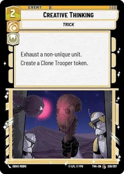 Creative Thinking (Twilight of the Republic) Near Mint Foil