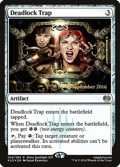 Deadlock Trap (Promos: Prerelease Cards) Light Play Foil