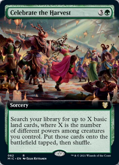 Celebrate the Harvest (Extended Art) (Commander 2021 Midnight Hunt) Light Play