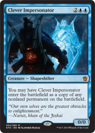 Clever Impersonator (Khans of Tarkir) Medium Play