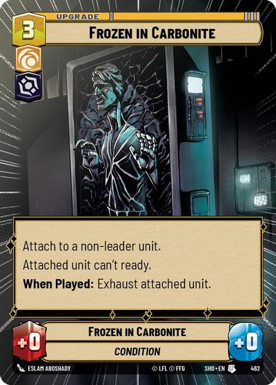 Frozen in Carbonite (Hyperspace) (Shadows of the Galaxy) Near Mint Foil