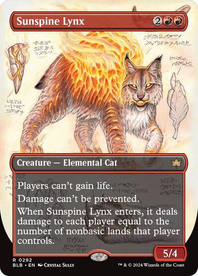 Sunspine Lynx (Borderless) (Bloomburrow) Light Play