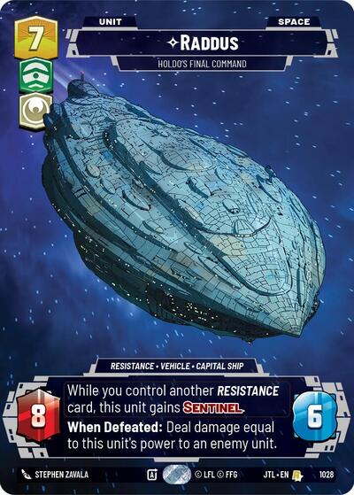 Raddus Holdo's Final Command (Prestige) (Jump to Lightspeed) Near Mint