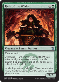 Heir of the Wilds (Khans of Tarkir) Light Play Foil