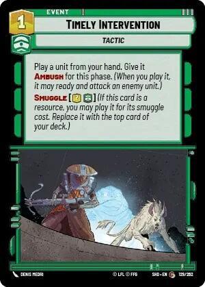 Timely Intervention (Shadows of the Galaxy) Near Mint Foil