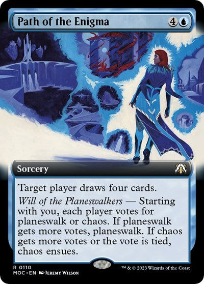Path of the Enigma (Extended Art) (Commander: March of the Machine) Light Play