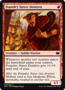 Foundry Street Denizen (Duel Decks: Merfolk vs Goblins) Medium Play