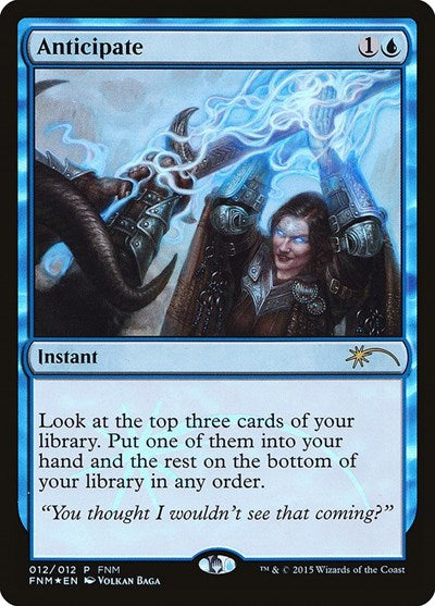Anticipate (Promos: FNM) Heavy Play Foil