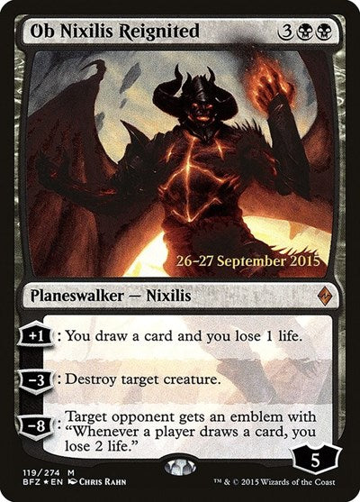 Ob Nixilis Reignited (Promos: Prerelease Cards) Near Mint Foil