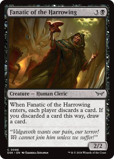 Fanatic of the Harrowing (Duskmourn: House of Horror) Light Play Foil