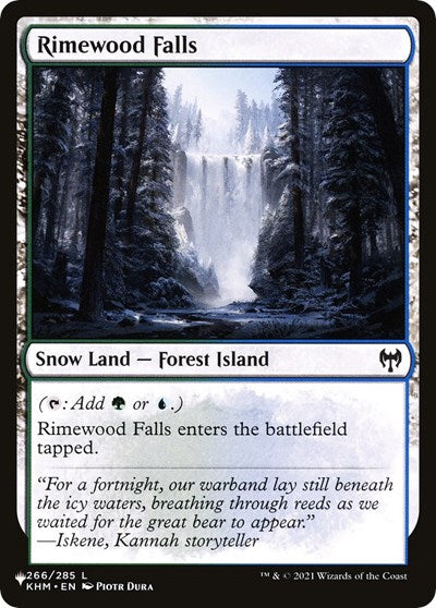Rimewood Falls (Secret Lair Commander: From Cute to Brute) Near Mint