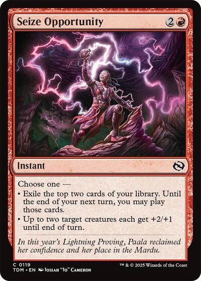 Seize Opportunity (Tarkir: Dragonstorm) Near Mint Foil
