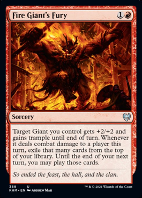 Fire Giant's Fury (Kaldheim) Light Play