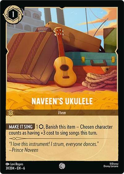 Naveen's Ukulele (Azurite Sea) Near Mint Cold Foil