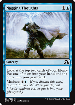 Nagging Thoughts (Shadows Over Innistrad) Medium Play Foil
