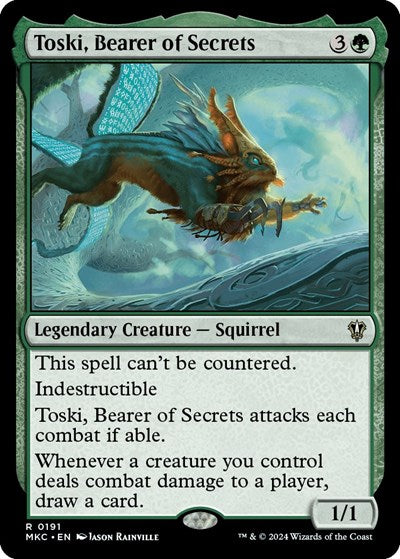 Toski, Bearer of Secrets (Commander: Murders at Karlov Manor) Light Play