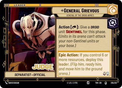 General Grievous General of the Droid Armies (Judge Promos) Near Mint