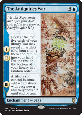 The Antiquities War (Dominaria) Damaged / Poor