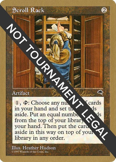 Scroll Rack - 1998 Brian Selden (TMP) (World Championship Decks) Heavy Play