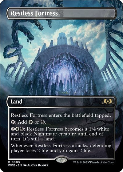 Restless Fortress (Borderless) (Wilds of Eldraine) Near Mint Foil