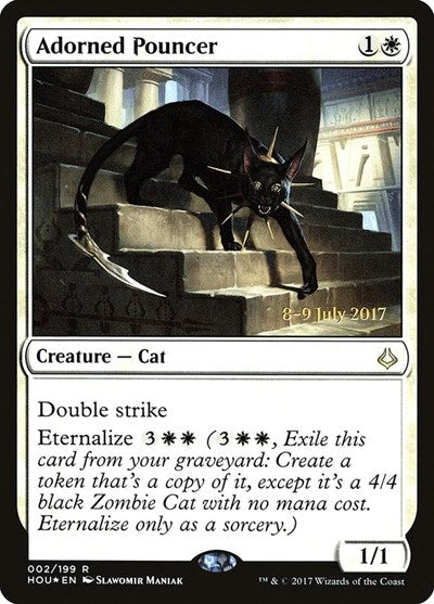 Adorned Pouncer (Promos: Prerelease Cards) Light Play Foil