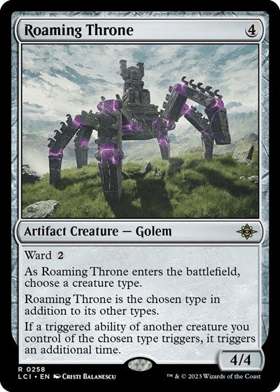 Roaming Throne (The Lost Caverns of Ixalan) Light Play Foil