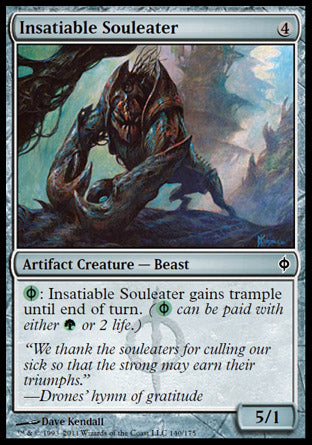 Insatiable Souleater (New Phyrexia) Medium Play Foil